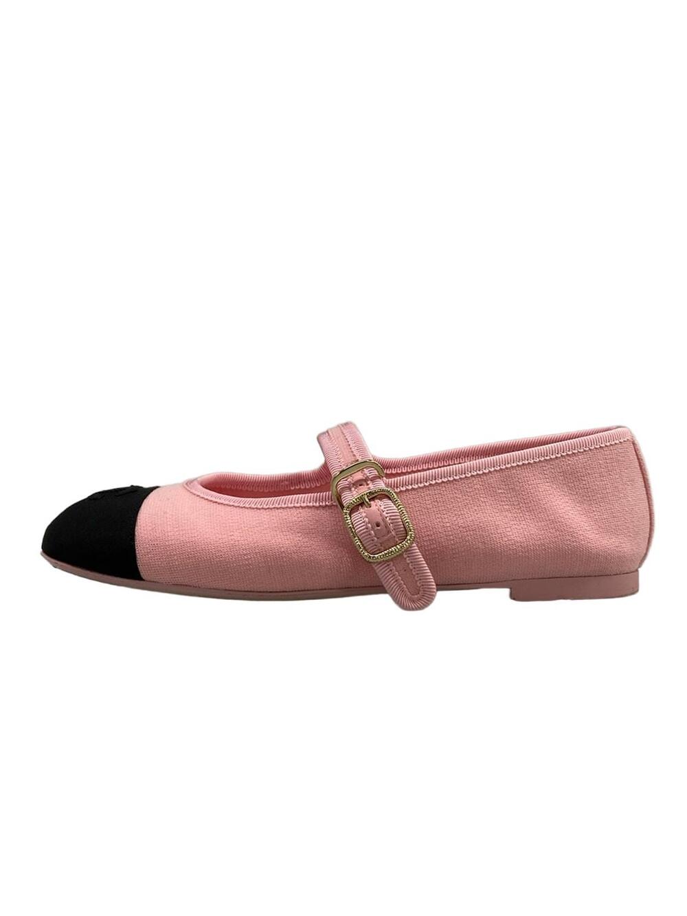 Chanel Light Pink Black Cotton Nylon #339848C87B